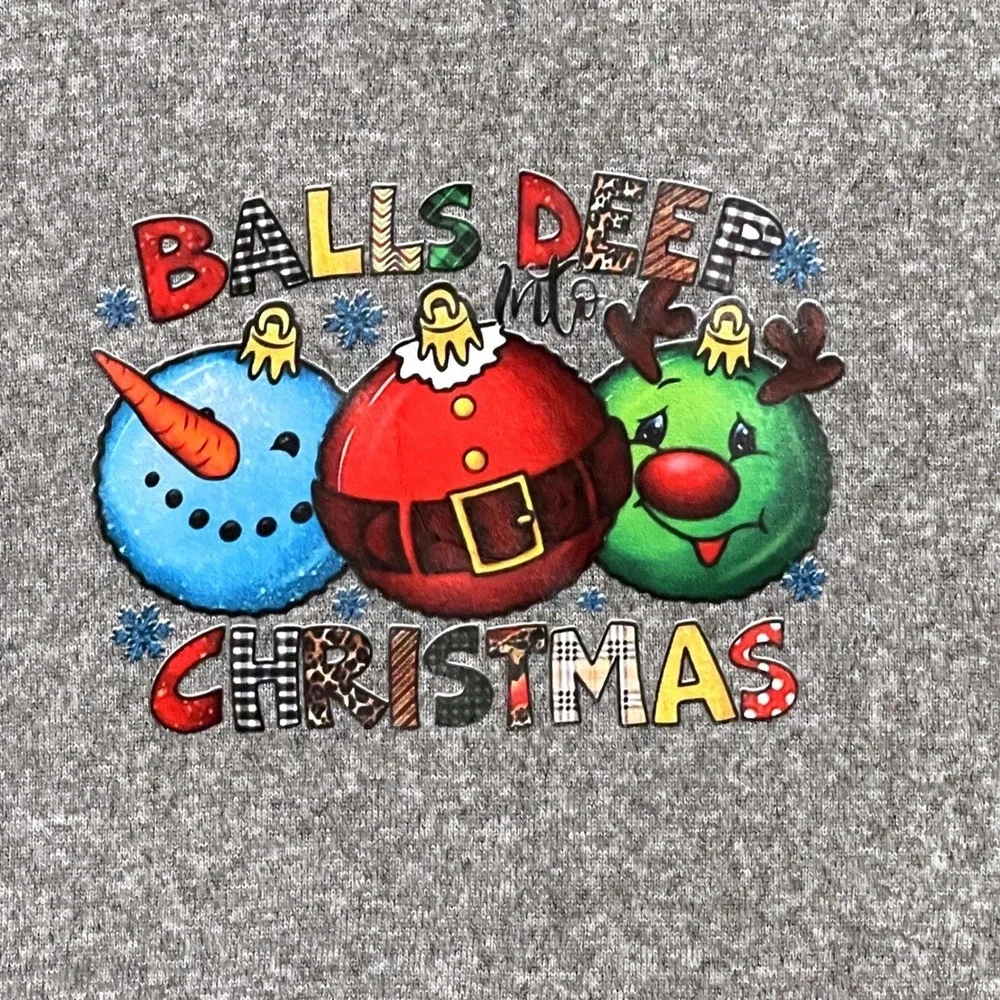 Balls Deep Into Christmas Victory League Boxer Briefs Size Large (36-38)‎ New